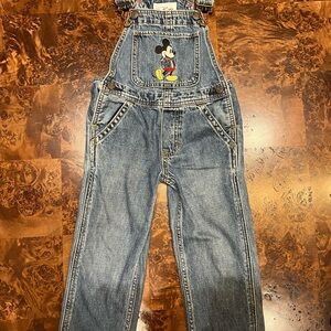 Disney Blue Denim Overalls Relaxed Fit